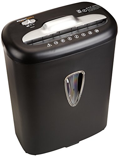 Amazon Basics 8-Sheet Cross-Cut Shredder & Lubricant Sheets - Image 2