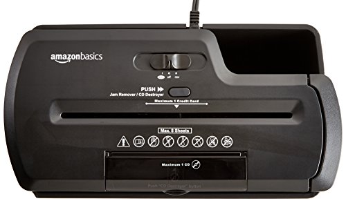 Amazon Basics 8-Sheet Strip-Cut Shredder & Green File Folders - Image 4