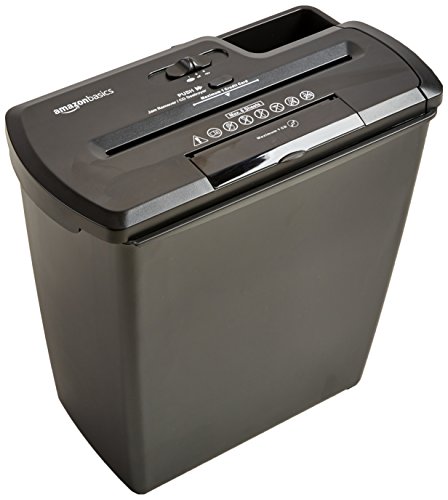 Amazon Basics 8-Sheet Strip-Cut Shredder & Green File Folders - Image 2