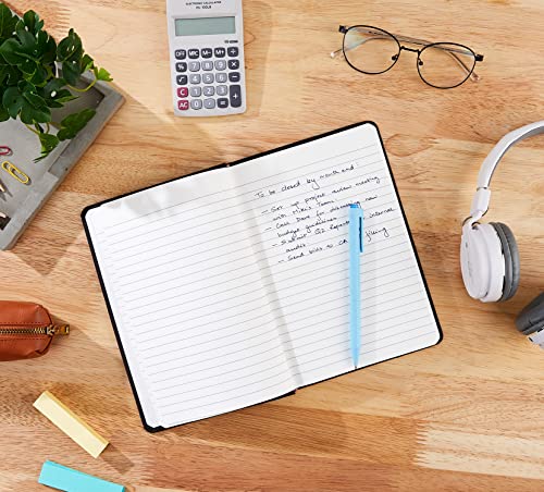Amazon Basics Classic Hardcover Line Ruled Notebook, Black - Image 4