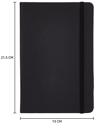 Amazon Basics Classic Hardcover Line Ruled Notebook, Black - Image 5