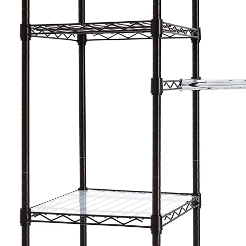 Amazon Basics Expandable Metal Hanging Closet Organizer, Bronze - Image 3