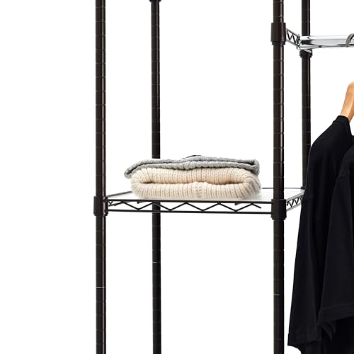 Amazon Basics Expandable Metal Hanging Closet Organizer, Bronze - Image 5