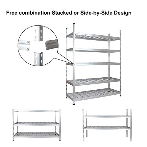 Amazon Basics Heavy Duty Adjustable Storage Shelving Unit - Image 5