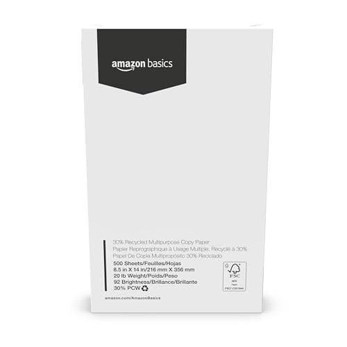 Amazon Basics Recycled Multipurpose Copy Printer Paper, 5000 Count - Image 3