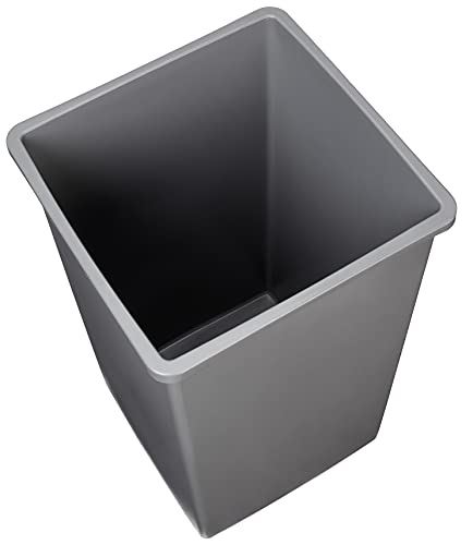 Amazon Basics Square Waste Container, 25 Gallons, Grey - Image 4