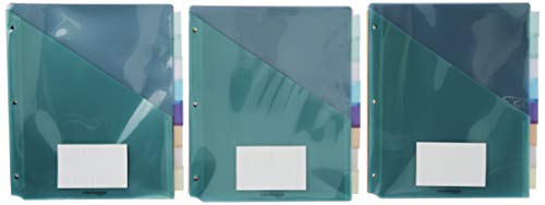 Amazon Basics Two Pocket Plastic Dividers, 8 Tab - Image 2