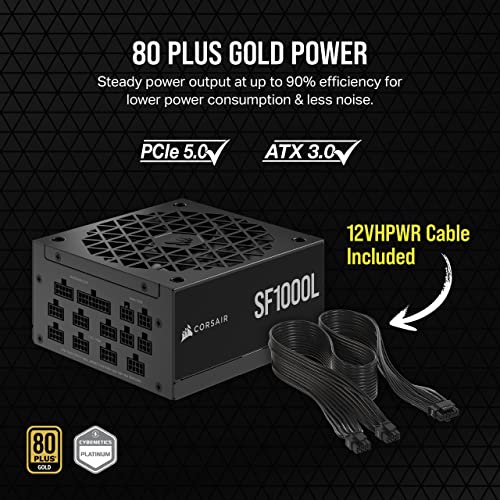 Corsair 1000W Fully Modular SFX Power Supply - Image 3