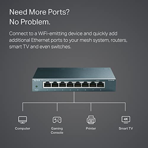 TP-Link 8 Port Gigabit Ethernet Network Switch TL-SG108 - Image 3