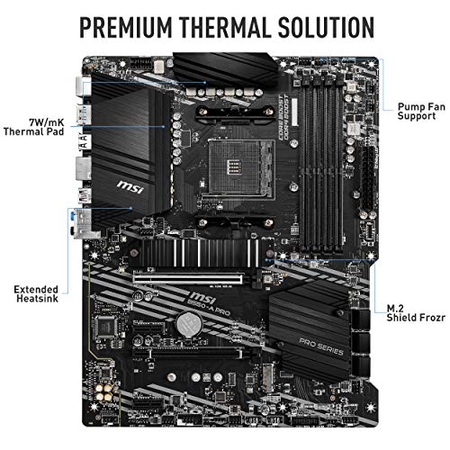 MSI B550-A Pro Gaming PC Motherboard - Image 2