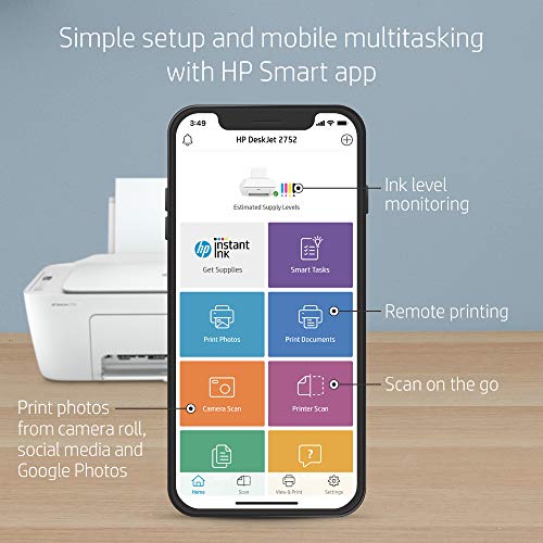 DeskJet 2752 All-in-One Inkjet Printer 8RK11A - Image 4