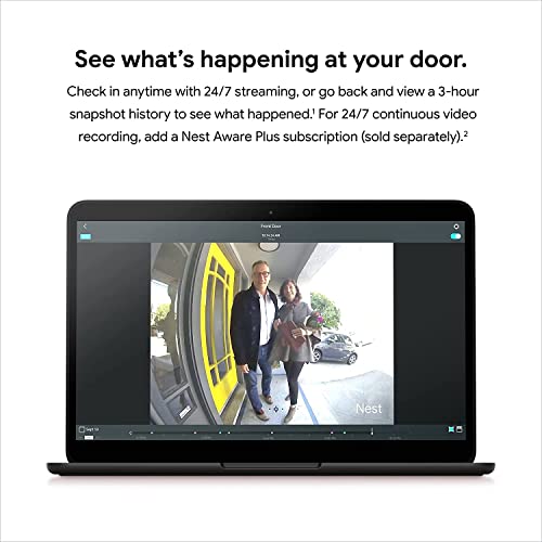 Indoor Nest Video Doorbell Camera 720p Wired - Image 5