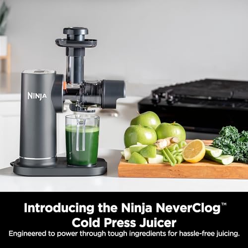 Ninja JC151 NeverClog Cold Press Juicer, Charcoal - Image 2