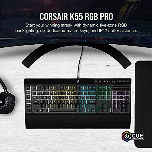 Corsair K55 RGB PRO Wired Gaming Keyboard - Image 2