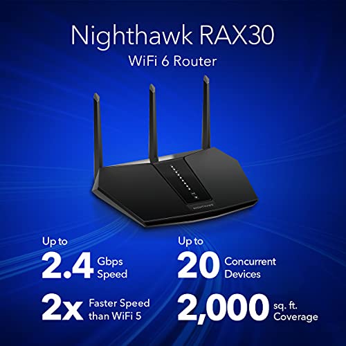 Nighthawk WiFi 6 Router RAX30 AX2400 - Image 2