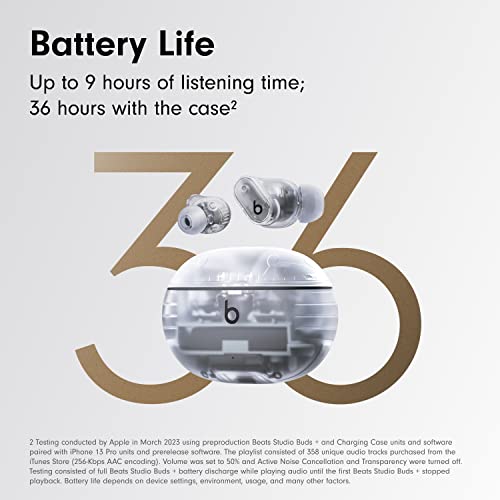 Beats Studio Buds True Wireless Earbuds - Transparent - Image 4