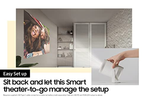 Samsung The Freestyle Smart Portable Projector SP-LSP3BLAXZA - Image 3