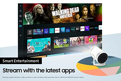 Samsung The Freestyle Smart Portable Projector SP-LSP3BLAXZA - Image 4