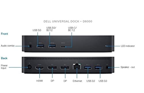 Universal Docking Station D6000 - Black - Image 2