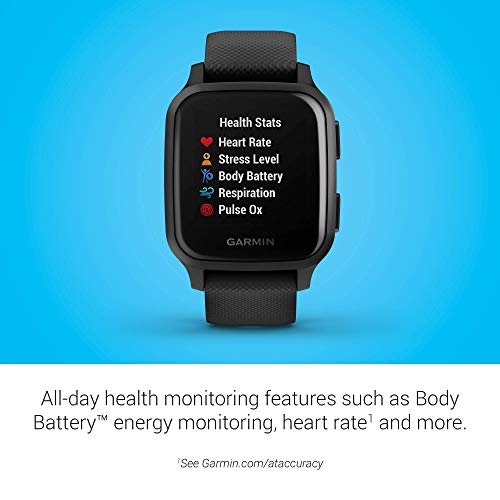 Garmin Venu Sq Music GPS Smartwatch, Black - Image 4