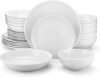 MALACASA Amelia 24-Piece Porcelain Dinnerware Set