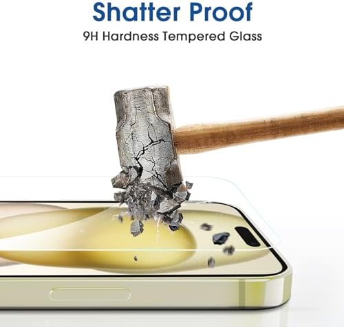 amFilm OneTouch 2+2 Pack iPhone 15 Screen Protector - Image 4
