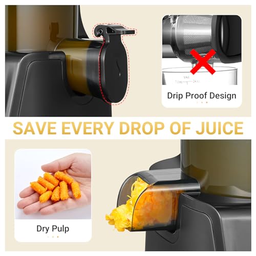 amzchef Cold Press Juicer With Large Chute - Image 5