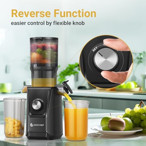 amzchef Cold Press Juicer With Large Chute - Image 3