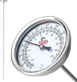 GARDEN WEASEL Analog Soil & Composting Thermometer 98001-A