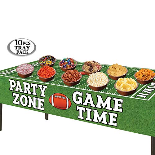 AnapoliZ Football Serving Trays | 10 Pcs Plastic - Image 3