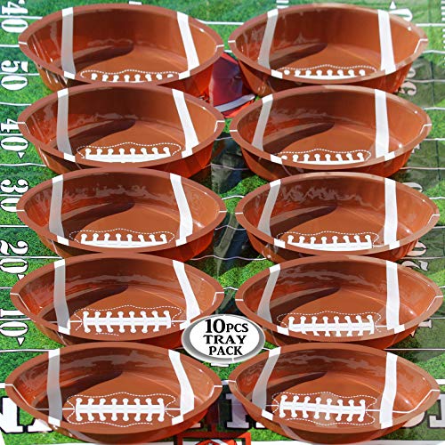 AnapoliZ Football Serving Trays | 10 Pcs Plastic - Image 5