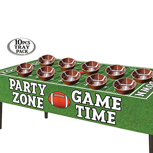 AnapoliZ Football Serving Trays | 10 Pcs Plastic - Image 2