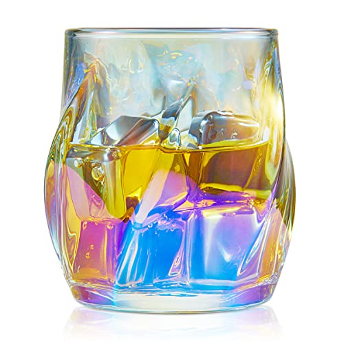 ANBFF Colorful Twisted Crystal Whiskey Glasses Set - Image 2