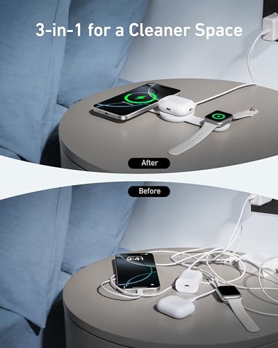 Anker MagSafe MagGo UFO 3-in-1 Charger - Image 5