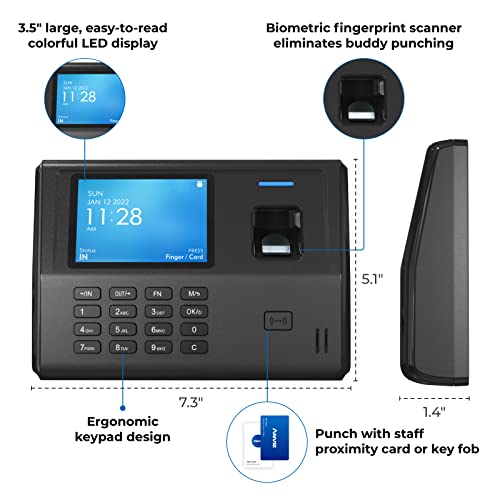 ANVIZ Fingerprint Time Clock CX3 Bundle - Image 3