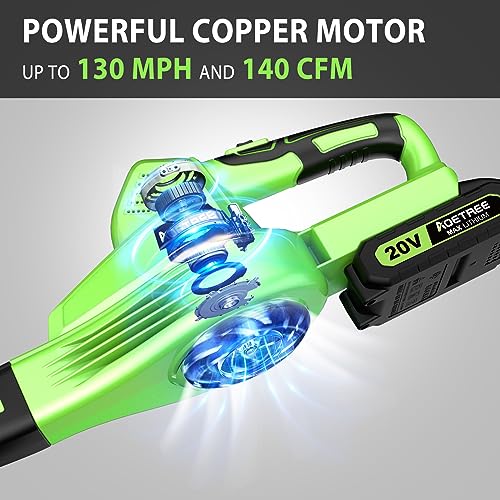 Aoetree Cordless Leaf Blower - Lightweight Electric - Image 4
