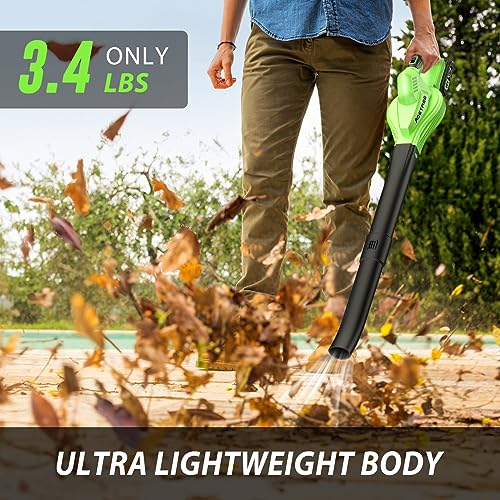 Aoetree Cordless Leaf Blower - Lightweight Electric - Image 2