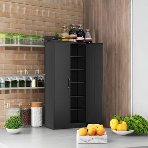 Approgreent Steel Storage Cabinet With Lockable Doors - Image 2