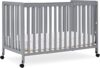 Delta Children Aria Full Size Portable Crib, Grey