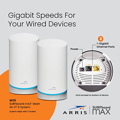 ARRIS SURFboard mAX W121 Tri-Band Wi-Fi 6 System - Image 2
