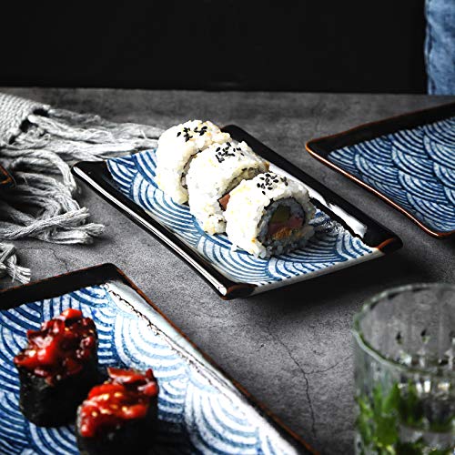 Artcome Japanese Style Ceramic Sushi Dinnerware Set - Image 5