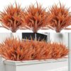 Sggvecsy Artificial Boston Fern Fall Plant Bushes