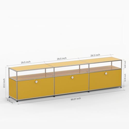 ASLEOGO Simple Metal Storage Cabinet With Lock - Image 3
