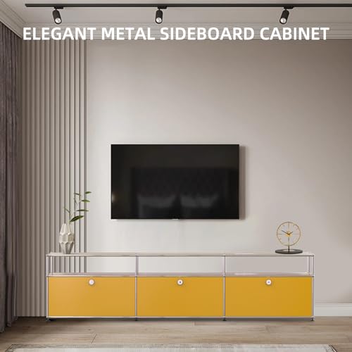 ASLEOGO Simple Metal Storage Cabinet With Lock - Image 2