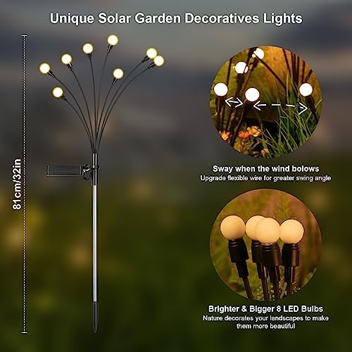 ASMAD Solar Garden Lights, 8 Pack 64 LED - Image 3