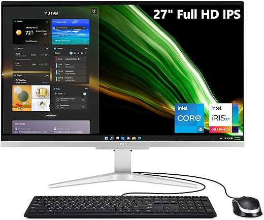 acer Aspire C27-1655-URi5 AIO Desktop | 27" Full HD Display