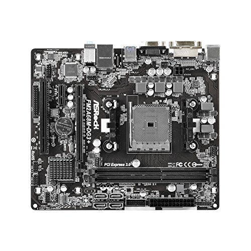 ASRock Micro ATX DDR3 1066 Motherboard FM2A68M-DG3+ - Image 4
