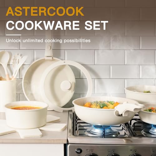 Astercook 21 Pcs Non Stick Ceramic Cookware Set - Image 5