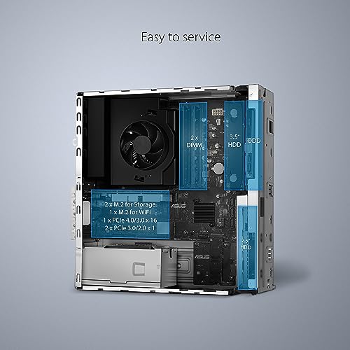 ASUS ExpertCenter D5 Desktop PC, Intel i7, D500SE-AH704 - Image 5
