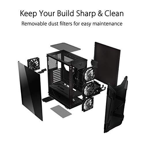 ASUS GT301 ATX Mid-Tower Case, Black - Image 4